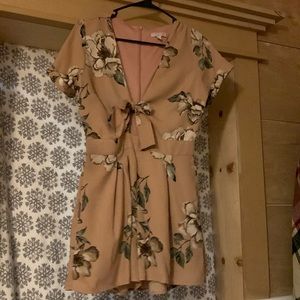 Romper with tie front